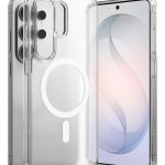 Skaidrus matinis dėklas Samsung Galaxy S26 Ultra su Magsafe žiedu