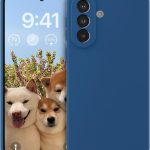 Tamsiai melynas silikoninis deklas Samsung Galaxy A576 A57 5G Liquid Silicone 1.5mm