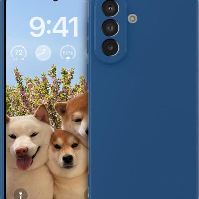 Tamsiai melynas silikoninis deklas Samsung Galaxy A576 A57 5G Liquid Silicone 1.5mm