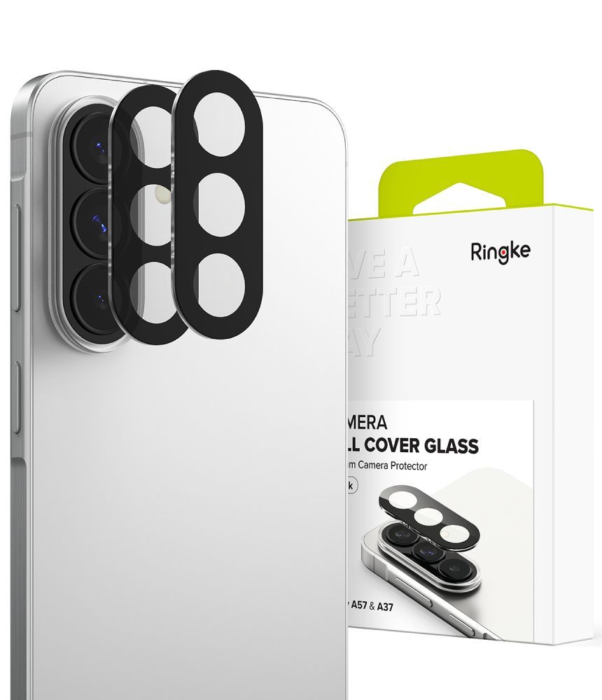 Juoda kameros apsauga Samsung Galaxy A37 / A57 5G "Ringke Camera Full Cover 2-Pack" Juoda kameros apsauga Samsung Galaxy A37 / A57 5G "Ringke Camera Full Cover 2-Pack" - Image 1