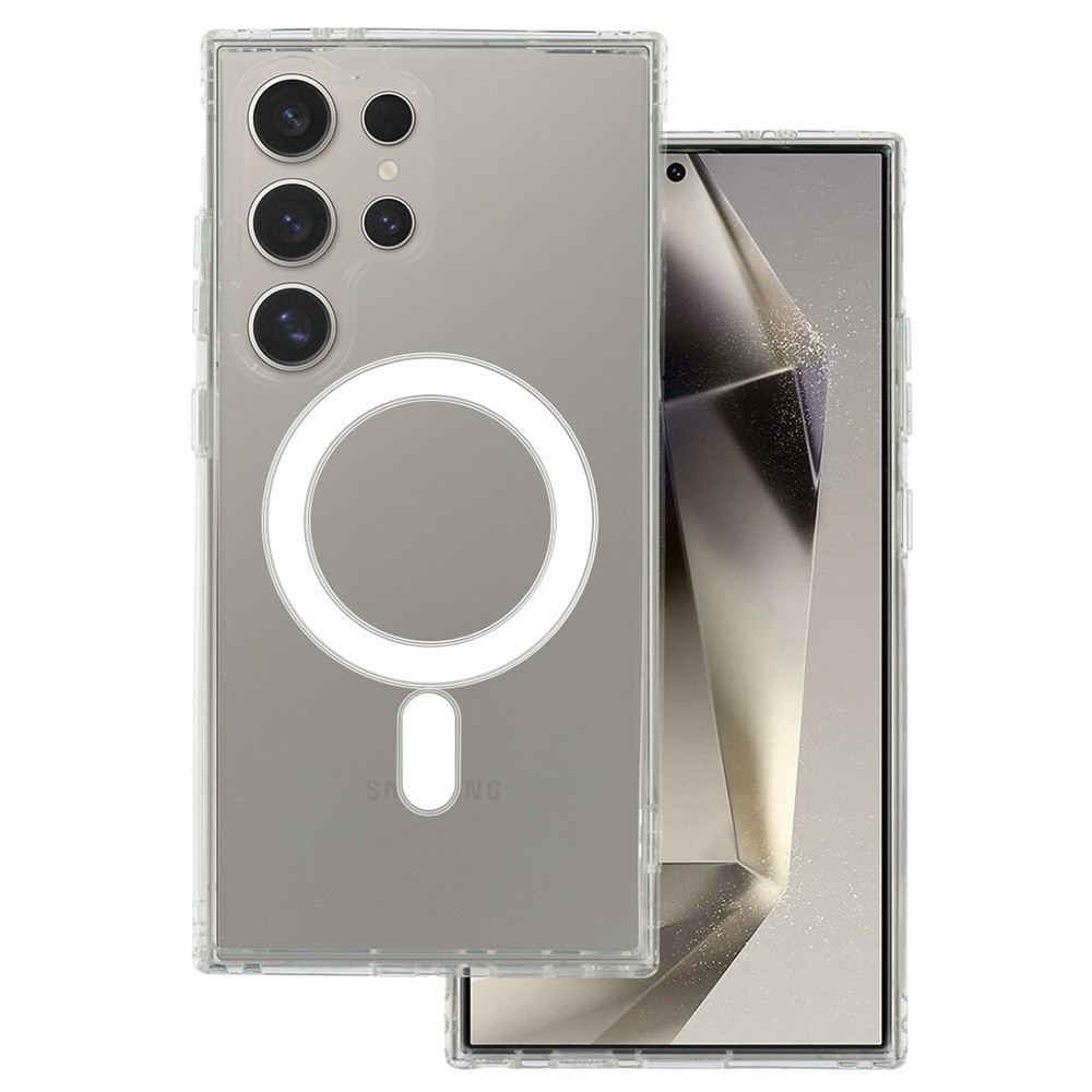 Skaidrus dėklas Samsung S948 S26 Ultra MagSafe Clear 1,5mm Skaidrus deklas Samsung S948 S26 Ultra su MagSafe apsauga ir 1,5mm storio
