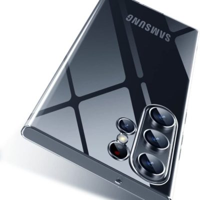 Skaidrus dėklas Samsung S948 S26 Ultra X-level Space II su trimis kamerų objektyvais atvirame telefono gale