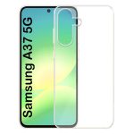 Skaidrus deklas Samsung Galaxy A376 A37 5G, matomas skaidrus dangtis ir kamera iskirtis.