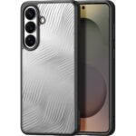 Skaidrus dėklas Dux Ducis Aimo Samsung S947 S26 Plus su sidabro tekstūruotu paviršiumi ir trijų kamerų išpjova