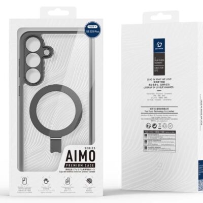 Permatomas Skaidrus deklas Dux Ducis Aimo Magnetic Stand telefonu Samsung S947 S26 Plus