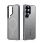 Pilkas dėklas su MagSafe žiedu ant nugaros, skirtas Samsung S948 S26 Ultra