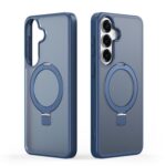 Tamsiai melynas dėklas Samsung S942 S26 su Dux Ducis Yind Magnetic magnetiniu ratu ant nugaros