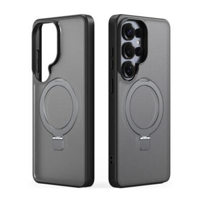 Juodas dėklas Samsung S948 S26 Ultra su magnetiniu laikikliu Dux Ducis Yind Magnetic