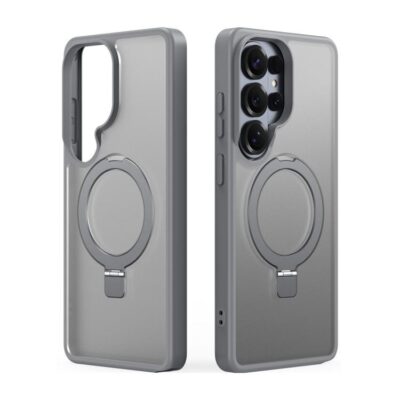 Pilkas dėklas su magnetiniu laikikliu Samsung S948 S26 Ultra Dux Ducis Yind Magnetic