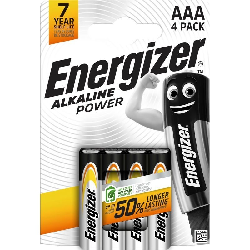 Šarminis elementas Energizer Alkaline Power LR03 (AAA) 1.5V 4 vnt. Šarminis elementas Energizer Alkaline Power LR03 (AAA) 1.5V 4 vnt.