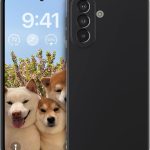 Juodas deklas Samsung Galaxy A576 A57 5G Liquid Silicone 1.5mm