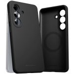 Juodas dėklas Samsung S947 S26 Plus Mercury Pure Magsafe Silicon su kamera modulio išpjovomis