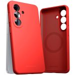 Raudonas dėklas Samsung S942 S26 Mercury Pure Magsafe Silicon