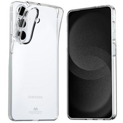 Skaidrus dėklas Samsung Galaxy S947 S26 Plus Mercury Clear, matoma skaidri dėklo išorė ir kameros sritis