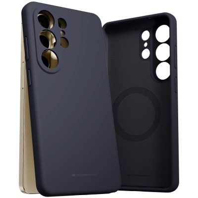 Tamsiai melynas silikoninis deklas su dideliomis kamera skylutemis ir vidiniu apskrito disko motyvu