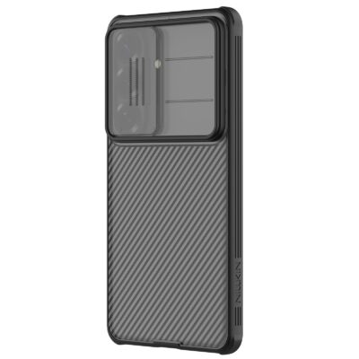 Skaidrus juodas dėklas Nillkin CamShield PRO Hard telefonui Samsung Galaxy S26