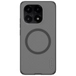 Juodas-skaidrus plastikinis deklas Xiaomi 15T Nillkin Frosted Shield Pro Magnetic su teksturu ir magnetiniu ziedu