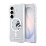 Skaidrus originalus deklas Karl Lagerfeld IML Choupette Peekaboo Magnetic telefonui Samsung Galaxy S26