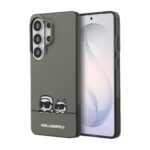 Juodas Karl Lagerfeld IML K&CH Peekaboo Logo dėklas Samsung Galaxy S26 Ultra, matomi du katinai su akiniais prie apatinės dalies