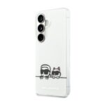 Baltas originalus deklas Karl Lagerfeld IML KCH Peekaboo Logo Magnetic telefonui Samsung Galaxy S26