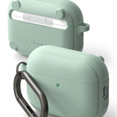 Žalias dėklas Apple AirPods Pro 3 Ringke Onyx Magnetic MagSafe, mint spalvos dėklas su kilpa
