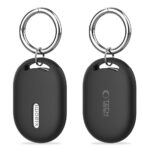 Juodas silikoninis dėklas TECH-PROTECT ICON XIAOMI TAG su raktų kilpa