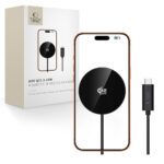 Juodas belaidis pakrovėjas "TECH-PROTECT A50 MAGNETIC MAGSAFE WIRELESS CHARGER 25W QI2.2"