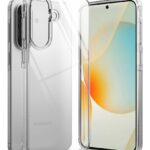 Skaidrus dėklas Ringke Fusion Samsung A57 5G, matoma kameros išpjova ir skaidrus nugaros paviršius