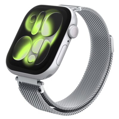 Sidabrine apyranke Apple Watch milanese stiliaus metalinis tinklelis