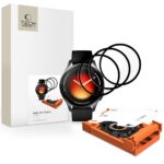 Juodas apsauginis stiklas Xiaomi Watch 5 "TECH-PROTECT EASY SET FLEX+ 3-PACK"