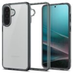 Skaidrus dėklas Samsung Galaxy A57 5G Spigen Ultra Hybrid – matomas dėklo galinės dalies ir šonų vaizdas.