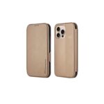 auksinis atverčiamas dėklas Samsung A376 A37 5G HDD Classic Wallet, matomi priekis ir nugara