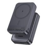 Juoda isorinė baterija Power Bank Hoco J160A PD20W Magnetic su belaidžio įkrovimo plokšte ir LED indikatoriais