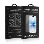 Juodas matinis 2.5D apsauginis stiklas Apple iPhone 16 Pro Max Perfectionists
