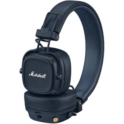 Tamsiai mėlynos belaidės ausinės Marshall Major V On-Ear Bluetooth