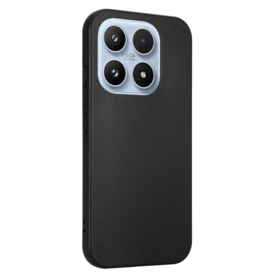 Juodas Tactical TPU dėklas telefonui Xiaomi 17, matomas keturių kamerų modulis nugarinėje dalyje.