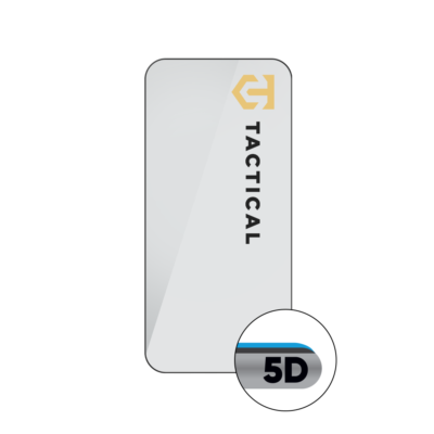 Juodas apsauginis stiklas telefonui Xiaomi 17 Ultra su Tactical Glass Shield 5D