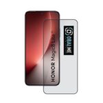 Juodas apsauginis ekrano stikliukas Honor Magic 8 Lite "OBAL:ME 5D Glass Screen Protector"