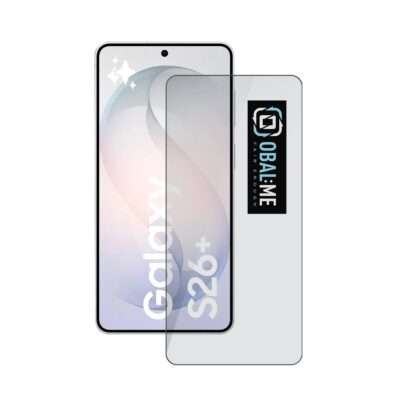 Juodas apsauginis ekrano stikliukas Samsung Galaxy S26 Plus OBAL:ME 5D Glass Screen Protector, skaidrus