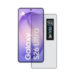 Juodas apsauginis ekrano stikliukas Samsung Galaxy S26 Ultra OBAL:ME 5D Glass Screen Protector