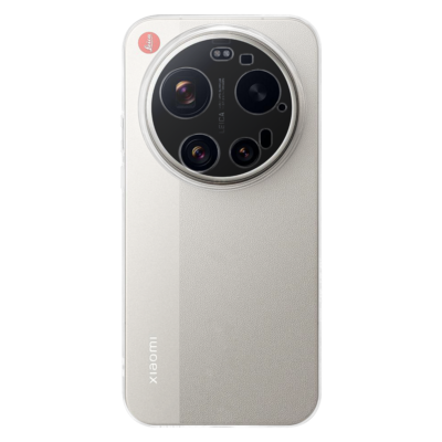 Skaidrus deklas Tactical TPU telefonui Xiaomi 17 Ultra, matomas Leica kameros modulis ir Xiaomi logotipas.
