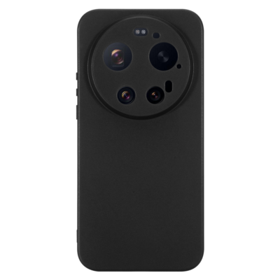 Juodas dėklas Tactical TPU telefonui Xiaomi 17 Ultra – matinis paviršius ir kameros apsauga.