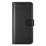 Juodas atverčiamas dėklas Tactical Field Notes Xiaomi 17 Ultra, matinis paviršius su užsegimo juosta