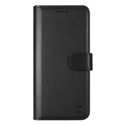 Juodas atverčiamas dėklas Tactical Field Notes Xiaomi 17 Ultra, matinis paviršius su užsegimo juosta