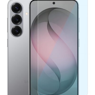 Samsung Galaxy S26 Plus apsauginis ekrano stikliukas su skaidriu stiklu virs ekrano