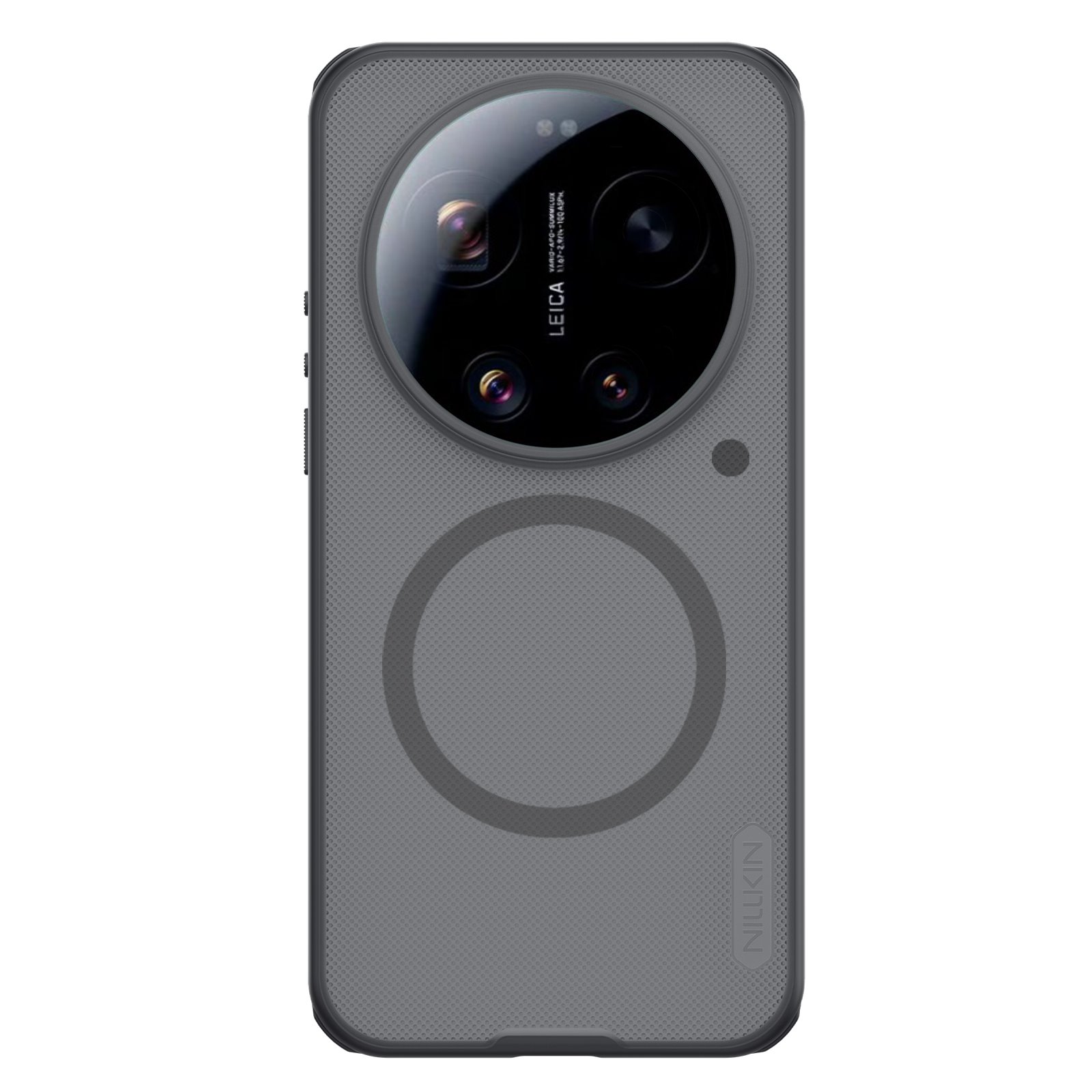 Skaidrus-juodas dėklas Nillkin Super Frosted PRO Magnetic Xiaomi 17 Ultra Skaidrus juodas dėklas Nillkin Super Frosted PRO Magnetic Xiaomi 17 Ultra, matomas tekstūruotas paviršius