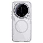 Pilkas dėklas Xiaomi 17 Ultra Nillkin Iceblade Prop Magnetic, skaidrus dėklo dizainas su apvaliu kameros apsaugos rėmu