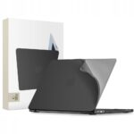 Juodas matinis dėklas Macbook Neo 13 2026 "Tech-Protect Softshell"