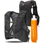 Juoda begimo liemenė "SPIGEN A721 DYNAMIC SHIELD RUNNING VEST ACTIVE (M-L) + SOFT FLASK"