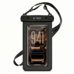 Juodas universalus dėklas atsparus vandeniui  "TECH-PROTECT UWC7 UNIVERSAL WATERPROOF FLOATING CASE 6.9 INCH"
